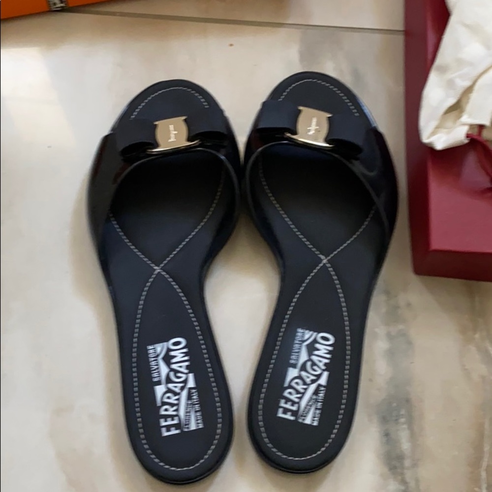 Ferragamo pvc slippers